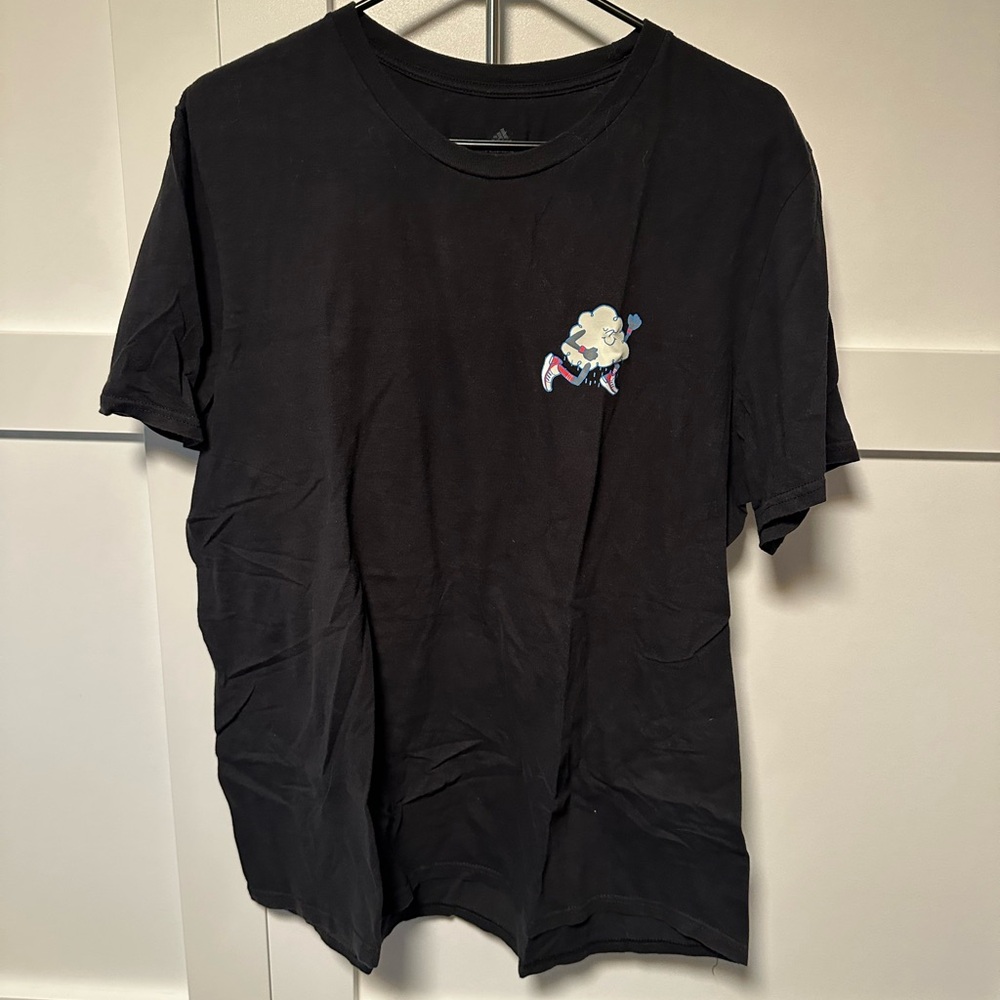 adidas Black Tee with Graphic Accent